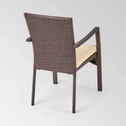 Villa 9pc Wood And Wicker Expandable Dining Set Brown And Cream - Christopher Knight Home 11 Villa 9pc Wood And Wicker Expandable Dining Set Brown And Cream - Christopher Knight Home -Outdoor Furniture Store GUEST 8d255e30 b552 4771 a28c 811a4a9eca0a