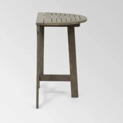 Westmount 3pc Half-Round Folding Acacia Wood Bistro Set - Gray - Christopher Knight Home -Outdoor Furniture Store GUEST 8ea76d33 19a0 443d 9201 d57ad7b474c2