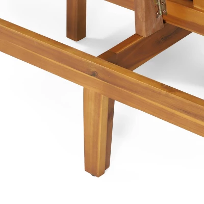 Jill Outdoor Acacia Wood Convertible Daybed With Cushions Teak/Beige - Christopher Knight Home 8 Jill Outdoor Acacia Wood Convertible Daybed With Cushions Teak/Beige - Christopher Knight Home - Image 6