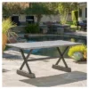 Chalmette Rectangular Light Weight Concrete Patio Dining Table - Gray - Christopher Knight Home -Outdoor Furniture Store GUEST 909ee202 c0b4 451f b6cb c9c2f2a5a928