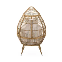 Serina Outdoor Wicker Teardrop Chair With Cushion - Beige/Light Brown - Christopher Knight Home 14 Serina Outdoor Wicker Teardrop Chair With Cushion - Beige/Light Brown - Christopher Knight Home -Outdoor Furniture Store GUEST 9302e66b 7cea 49fc b531 9b8ee778d831