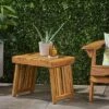 Kyoto Acacia Wood Folding Side Table - Teak - Christopher Knight Home -Outdoor Furniture Store GUEST 94532bb7 3ac1 42c5 be71 87ae3895adca