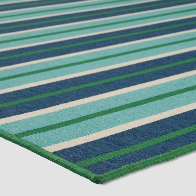 5' X 8' Ellis Geometric Outdoor Rug Blue/Green - Christopher Knight Home 3 5' X 8' Ellis Geometric Outdoor Rug Blue/Green - Christopher Knight Home