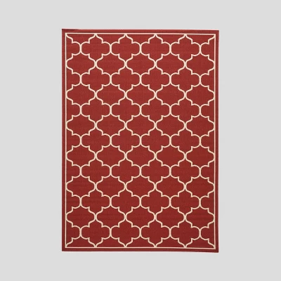 Thornhill Geometric Outdoor Rug Red/Ivory - Christopher Knight Home 11 Thornhill Geometric Outdoor Rug Red/Ivory - Christopher Knight Home - Image 9