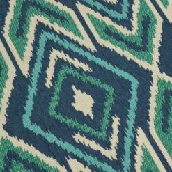 Myrtle Geometric Outdoor Rug Navy/Green - Christopher Knight Home -Outdoor Furniture Store GUEST 984070d7 6d08 493f bb33 380e2294706d