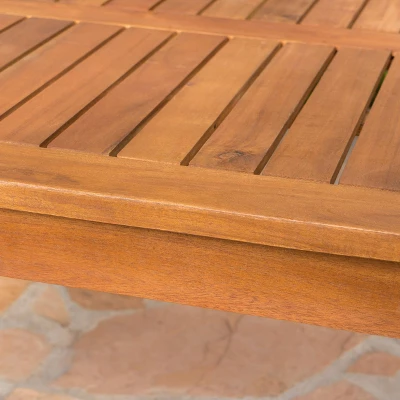 Perla Acacia Wood Coffee Table Brown - Christopher Knight Home 4 Perla Acacia Wood Coffee Table Brown - Christopher Knight Home - Image 2