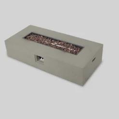 Aviara 5pc Aluminum Chat Set With Fire Pit - Silver/Khaki And Light Gray - Christopher Knight Home -Outdoor Furniture Store GUEST 9df9aef9 334c 4a57 987d b80a05c696d8