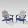 Malibu 2pk Acacia Wood Adirondack Chairs - Blue/Gray - Christopher Knight Home 1 Malibu 2pk Acacia Wood Adirondack Chairs - Blue/Gray - Christopher Knight Home -Outdoor Furniture Store GUEST 9f519b9c e51c 4a7b a327 008052262e6d