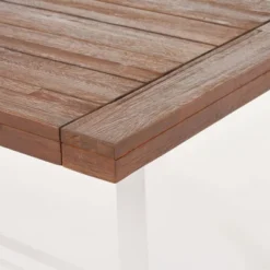 Carlisle Rectangle Acacia And Iron Patio Dining Table - Christopher Knight Home -Outdoor Furniture Store GUEST a12382b8 4730 4753 aa7d d7df23ca0c6b