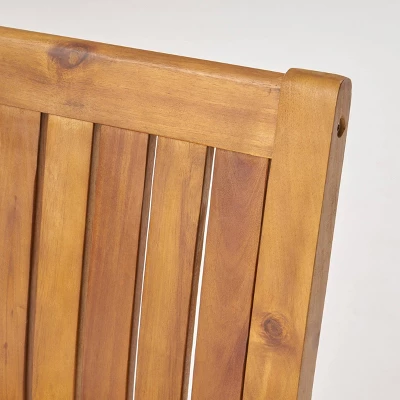 Huckleberry 7pc Acacia Wood And Iron Planter Dining Set 4 Huckleberry 7pc Acacia Wood And Iron Planter Dining Set - Image 2