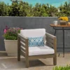 Oana Acacia Wood Club Chair - Gray/White - Christopher Knight Home -Outdoor Furniture Store GUEST a290863c e339 4d74 96b0 2fec80713c48