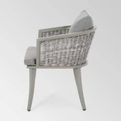 Pebble Set Of 2 Wicker Boho Club Chairs - Gray - Christopher Knight Home -Outdoor Furniture Store GUEST a5a2debb 7d8a 484b 893a 0c1d158b8b2e