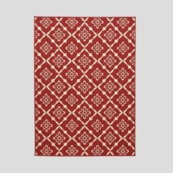 Tallevast Trellis Outdoor Rug Red/Ivory - Christopher Knight Home -Outdoor Furniture Store GUEST a68a7ab8 c4c1 42d1 8d22 395c9f6ab819