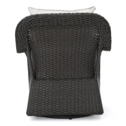 Avondale 3pc All-Weather Wicker Patio Chair Set W/ Fire Pit - Dark Brown - Christopher Knight Home -Outdoor Furniture Store GUEST a6c700bb 68bf 4109 a05d e6dcd1cd63d0