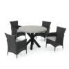 Sanibel 5pc Wicker Dining Set - Gray - Christopher Knight Home -Outdoor Furniture Store GUEST a7835a20 8db8 4dfa 95bb c857768e1fdc
