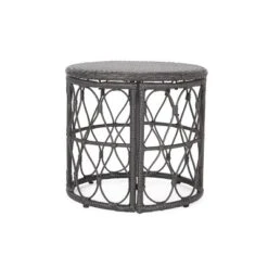Bruce Outdoor Round Wicker Side Table Gray - Christopher Knight Home 11 Bruce Outdoor Round Wicker Side Table Gray - Christopher Knight Home -Outdoor Furniture Store GUEST a8716f6c 10e2 49dd 954b ba7939b1c8c8