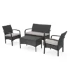 Cordoba 4pc Wicker Patio Chat Set With Cushions - Christopher Knight Home -Outdoor Furniture Store GUEST a88ac819 8ca0 49ec afb4 d1e515f3ad0e
