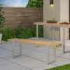 Cibola Outdoor Aluminum Dining Bench - Natural/Silver - Christopher Knight Home 1 Cibola Outdoor Aluminum Dining Bench - Natural/Silver - Christopher Knight Home -Outdoor Furniture Store GUEST a9091e75 1ed6 4817 92f0 29df888b16d9