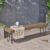 Jane Wood/Metal Patio Industrial Bench - Gray - Christopher Knight Home 2 Jane Wood/Metal Patio Industrial Bench - Gray - Christopher Knight Home -Outdoor Furniture Store GUEST a97dd3a3 91a0 4816 843a a31a7611ac6a