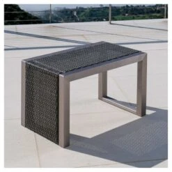 Cape Coral Square Wicker Side Table - Gray - Christopher Knight Home -Outdoor Furniture Store GUEST a9b87ff6 7e1e 4711 ad5e 8e84795b1acb