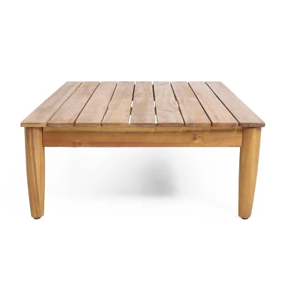 Magnolia Patio Acacia Wood Coffee Table - Teak - Christopher Knight Home 6 Magnolia Patio Acacia Wood Coffee Table - Teak - Christopher Knight Home - Image 4