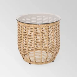 Boynton Wicker Side Table - Christopher Knight Home -Outdoor Furniture Store GUEST acc95170 5a38 4975 a7ab 817da7f4f0c5