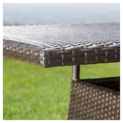 Corsica Rectangle Wicker Dining Table - Multi Brown - Christopher Knight Home -Outdoor Furniture Store GUEST ad7092bd d213 4197 8e99 077cc2b66eb6