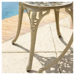 Nassau 3pc Cast Aluminum Patio Bistro Set - Sand - Christopher Knight Home 9 Nassau 3pc Cast Aluminum Patio Bistro Set - Sand - Christopher Knight Home -Outdoor Furniture Store GUEST ae588a0f 725f 49e4 97b7 eb5e29e29eb7