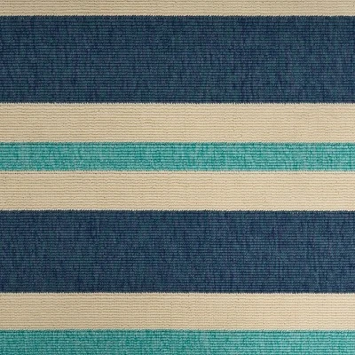 Ronan Geometric Outdoor Rug Blue/Ivory - Christopher Knight Home 6 Ronan Geometric Outdoor Rug Blue/Ivory - Christopher Knight Home - Image 4