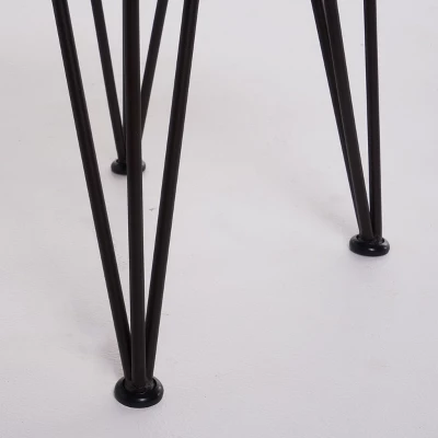 Zion Industrial Side Table - Teak/Rustic Metal - Christopher Knight Home 5 Zion Industrial Side Table - Teak/Rustic Metal - Christopher Knight Home - Image 3