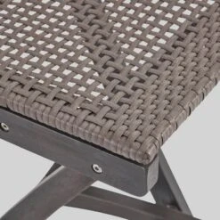 Polaris 3pc Wood And Wicker 45" Rectangular Bar Set Dark Gray - Christopher Knight Home -Outdoor Furniture Store GUEST b70056a6 a2ed 488a 9aca ccefaf80e138