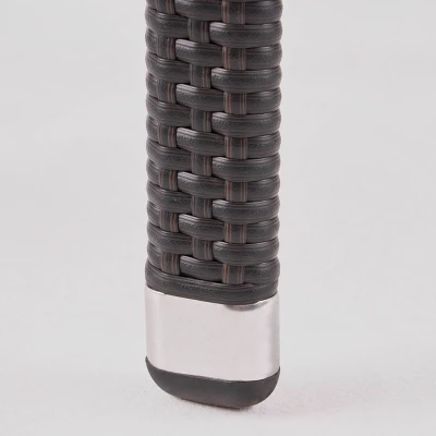 Newcastle 7pc Wood & Wicker Dining Set - Dark Brown - Christopher Knight Home 6 Newcastle 7pc Wood & Wicker Dining Set - Dark Brown - Christopher Knight Home - Image 4