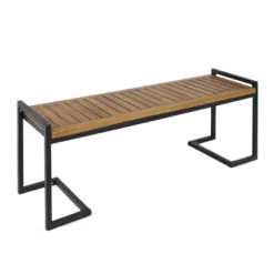 Hopkins Acacia & Iron Bench - Christopher Knight Home 11 Hopkins Acacia & Iron Bench - Christopher Knight Home -Outdoor Furniture Store GUEST b8692347 fe69 4002 8299 e72acb2ab5b5