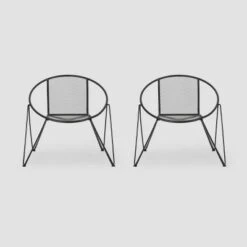 Georgia 2PK Iron Modern Club Chair - Christopher Knight Home -Outdoor Furniture Store GUEST b8e79086 4024 481b 9a14 3de56b94d8e1