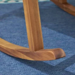 2pk Candel Acacia Wood Rocking Patio Chair Teak/Cream - Christopher Knight Home -Outdoor Furniture Store GUEST b951bd9a e22a 4f6e 8feb 437accd1c34f