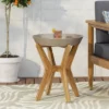 Yukon Patio Side Table - Teak/Light Gray - Christopher Knight Home -Outdoor Furniture Store GUEST b9dc3eb0 284f 4f43 8040 b37ffe1ec551