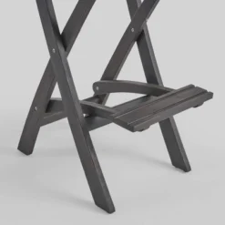 Polaris 3pc Wood And Wicker 26" Square Bar Set Dark Gray - Christopher Knight Home -Outdoor Furniture Store GUEST ba91b88b 9376 49d9 845a 021a02957e55