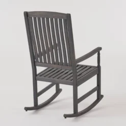 Arcadia Acacia Wood Rocking Chair Dark Gray - Christopher Knight Home -Outdoor Furniture Store GUEST bc103e69 bacd 4839 81b1 7613657e5e39