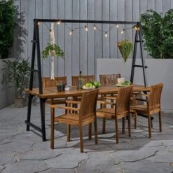 Huckleberry 7pc Acacia Wood And Iron Planter Dining Set 16 Huckleberry 7pc Acacia Wood And Iron Planter Dining Set -Outdoor Furniture Store GUEST bc598f93 7187 4bb0 bd04 b71ea7bad936