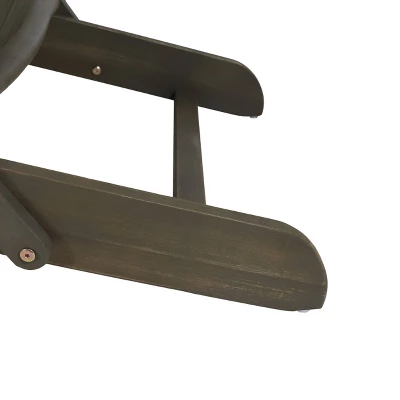 Bellwood Outdoor Acacia Wood Folding Adirondack Chairs Gray - Christopher Knight Home 8 Bellwood Outdoor Acacia Wood Folding Adirondack Chairs Gray - Christopher Knight Home - Image 6