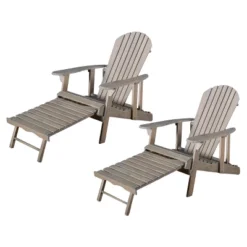 Hayle 2pk Wood Reclining Adirondack Chair With Footrest - Christopher Knight Home -Outdoor Furniture Store GUEST c04fcaa2 b73b 4209 9b59 84bb6b948ebc