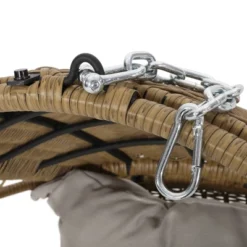 Greystone Indoor/Outdoor Wicker Hanging Chair With 8' Chain - Light Brown/Beige - Christopher Knight Home 17 Greystone Indoor/Outdoor Wicker Hanging Chair With 8' Chain - Light Brown/Beige - Christopher Knight Home -Outdoor Furniture Store GUEST c0f425a7 5538 4cab afd5 ae414bbe2b67