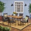 7pc Walker Acacia & Wicker Patio Dining Set Teak - Christopher Knight Home -Outdoor Furniture Store GUEST c14ea4dd 0588 4d88 9a5e 5da98d17d5de