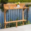 Rectangle Caribbean Acacia Wood Balcony Bar Table - Natural - Christopher Knight Home 2 Rectangle Caribbean Acacia Wood Balcony Bar Table - Natural - Christopher Knight Home -Outdoor Furniture Store GUEST c4b9f387 96f4 482f a9b5 f64476dedfac