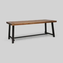 Carlisle Rectangle Acacia And Iron Patio Dining Table - Christopher Knight Home -Outdoor Furniture Store GUEST c7a7d968 1402 4368 aa7c 4ad9bd106196