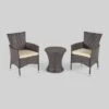 Malta 3pc All-Weather Wicker Patio Chair Set - Brown - Christopher Knight Home -Outdoor Furniture Store GUEST ca5ee489 cccb 47e3 84db 0cafbf0442c2