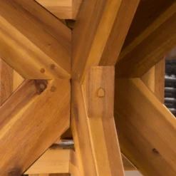 Natividad 5pc Acacia & Wicker Dining Set - Teak/Brown - Christopher Knight Home -Outdoor Furniture Store GUEST cb75ee20 af9d 4c8a acf9 78f3b9267998