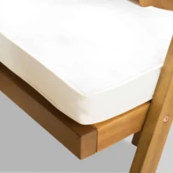 Hermosa 7pc Acacia Wood Oval Dining Set - Teak/Cream - Christopher Knight Home -Outdoor Furniture Store GUEST cce5277f 4009 4c21 86d7 9c0741eb663c