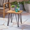 Zion Industrial Side Table - Teak/Rustic Metal - Christopher Knight Home 2 Zion Industrial Side Table - Teak/Rustic Metal - Christopher Knight Home -Outdoor Furniture Store GUEST ccf2cfe2 1ec5 4a3b 89cb cfd7512101de