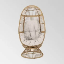 Pintan Wicker Swivel Egg Chair - Christopher Knight Home -Outdoor Furniture Store GUEST cd5953d5 821b 4052 9ea2 c80c7481c83f